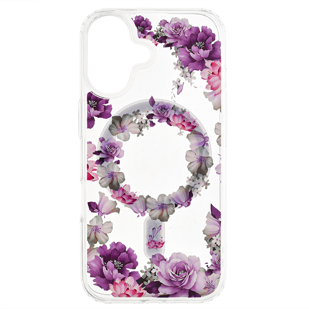 Удароустойчив калъф Flower MagSF за iPhone 16, Desing 6