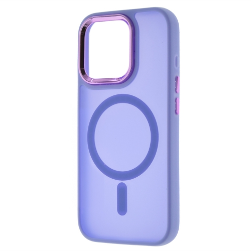 Удароустойчив калъф MagSF Matte за iPhone 15 Pro, Лилав
