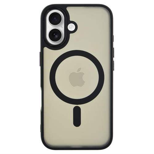 Удароустойчив калъф MagSF Matte за iPhone 16, Черен