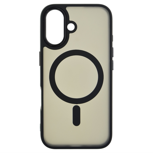 Удароустойчив калъф MagSF Matte за iPhone 16, Черен