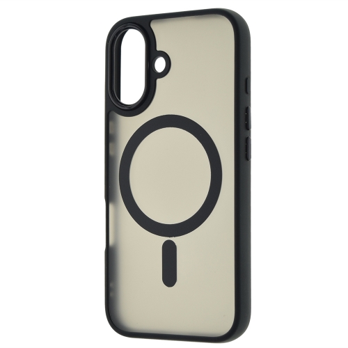 Удароустойчив калъф MagSF Matte за iPhone 16, Черен