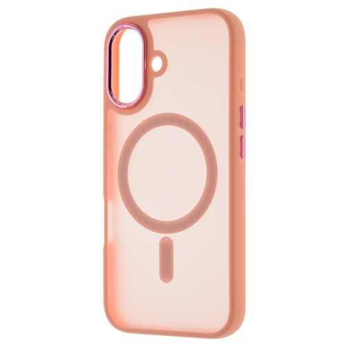 Удароустойчив калъф MagSF Matte за iPhone 16, Розов