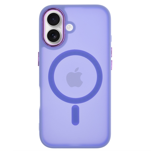 Удароустойчив калъф MagSF Matte за iPhone 16, Лилав