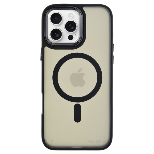 Удароустойчив калъф MagSF Matte за iPhone 16 Pro, Черен