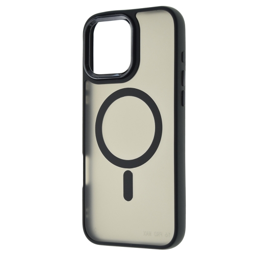 Удароустойчив калъф MagSF Matte за iPhone 16 Pro, Черен
