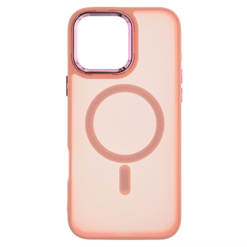 Удароустойчив калъф MagSF Matte за iPhone 16 Pro, Розов