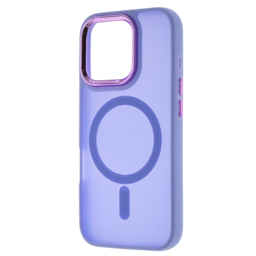 Удароустойчив калъф MagSF Matte за iPhone 16 Pro Max, Лилав