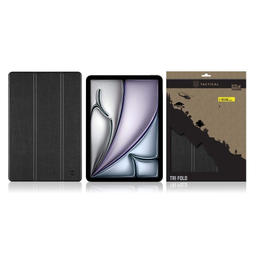 Калъф тефтер Tactical Book Tri Fold за iPad Air 11 2024 / Air5 2022 / Air 2020, Черен