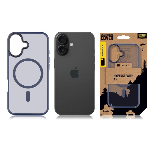Удароустойчив калъф Tactical MagForce Hyperstealth за iPhone 16, Тъмно син
