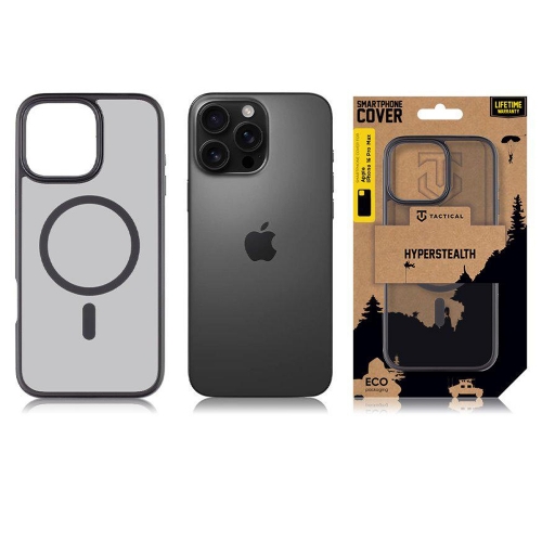 Удароустойчив калъф Tactical MagForce Hyperstealth за iPhone 16 Pro Max, Черен