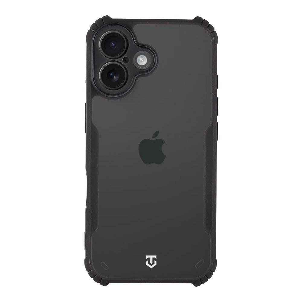 Удароустойчив калъф Tactical Quantum Stealth за iPhone 16, Прозрачен-черен