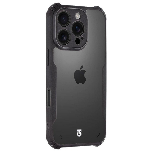 Удароустойчив калъф Tactical Quantum Stealth за iPhone 16 Pro, Прозрачен-черен
