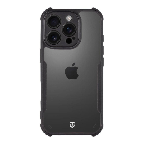 Удароустойчив калъф Tactical Quantum Stealth за iPhone 16 Pro, Прозрачен-черен