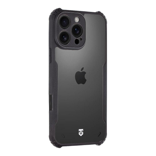 Удароустойчив калъф Tactical Quantum Stealth за iPhone 16 Pro Max, Прозрачен-черен