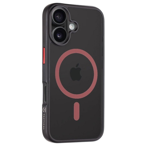 Удароустойчив калъф Tactical MagForce Hyperstealth 2.0 за iPhone 16, Черен-червен
