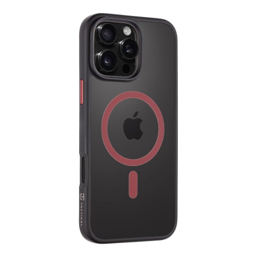 Удароустойчив калъф Tactical MagForce Hyperstealth 2.0 за iPhone 16 Pro Max, Черен-червен