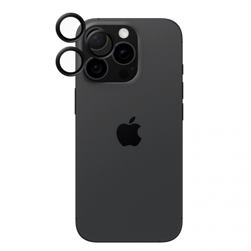Стъклен Протектор за камера PanzerGlass Hoops Lens Protector за iPhone 16 Pro / 16 Pro Max, Черен