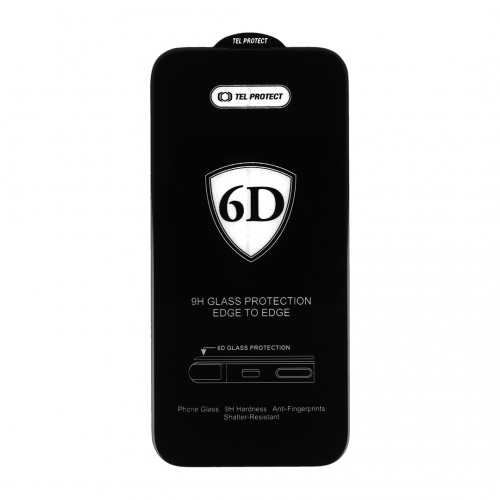 Стъклен протектор 6D Full Glue за Samsung Galaxy S20 FE, Черен