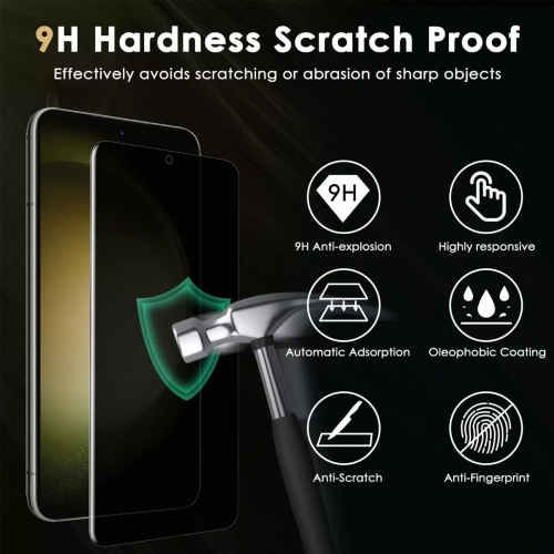 Стъклен Протектор 5D Full Glue PRIVACY за Samsung Galaxy S24 FE, Черен