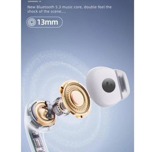 Слушалки TWS SWISSTEN Focus Bluetooth ANC Earphones, Бял