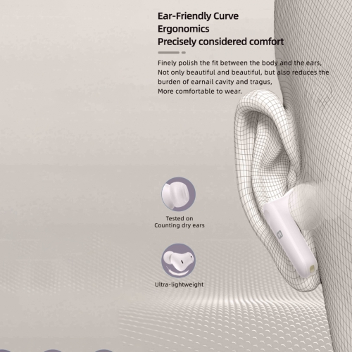 Слушалки TWS SWISSTEN Focus Bluetooth ANC Earphones, Бял