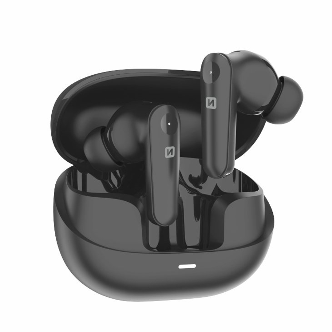Слушалки TWS SWISSTEN Focus Bluetooth ANC Earphones, Черен