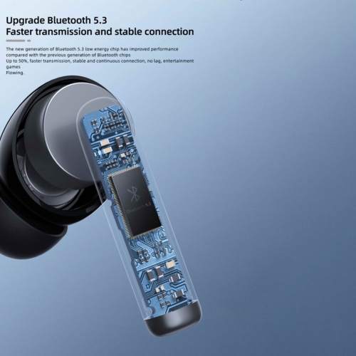 Слушалки TWS SWISSTEN Focus Bluetooth ANC Earphones, Черен
