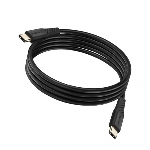 Кабел SWISSTEN USB-C към USB-C, Power Delivery, 5A, 100W,1.5m, Черен