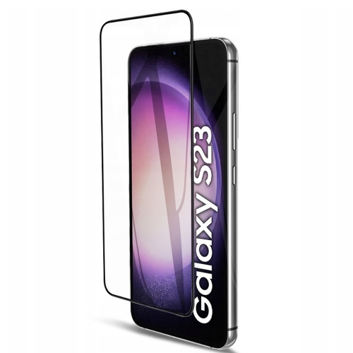 Стъклен протектор с метална рамка Metal Frame за Samsung Galaxy S22 / S23 5G, Черен