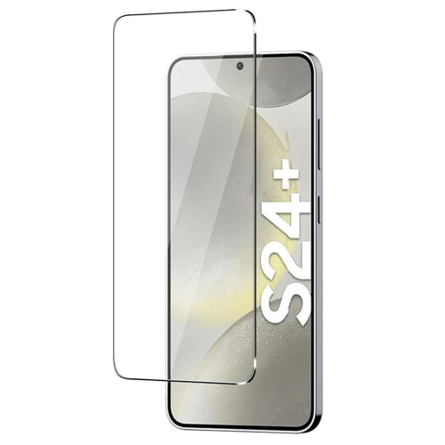 Стъклен протектор с метална рамка Metal Frame за Samsung Galaxy S24 Plus, Черен