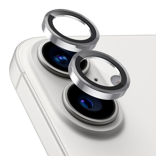 Стъклени протектори за камера Lens Fulm за iPhone 16 / 16 Plus, Сребрист