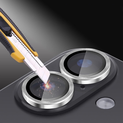 Стъклени протектори за камера Lens Fulm за iPhone 16 / 16 Plus, Сребрист