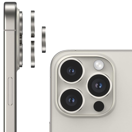 Стъклени протектори за камера Lens Fulm за iPhone 16 Pro / 16 Pro Max, Сребрист