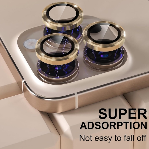 Стъклени протектори за камера Lens Fulm за iPhone 16 Pro / 16 Pro Max, Златист