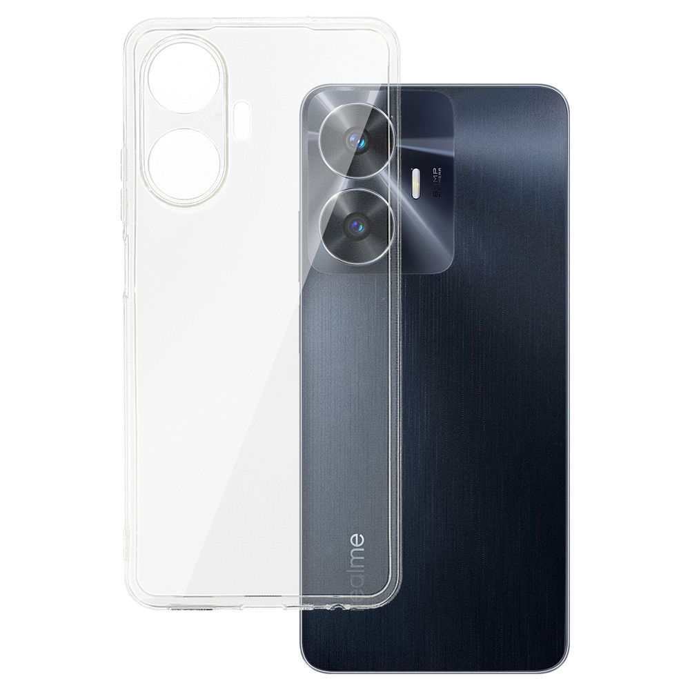 Силиконов калъф за Realme C55, 0.5mm, Прозрачен