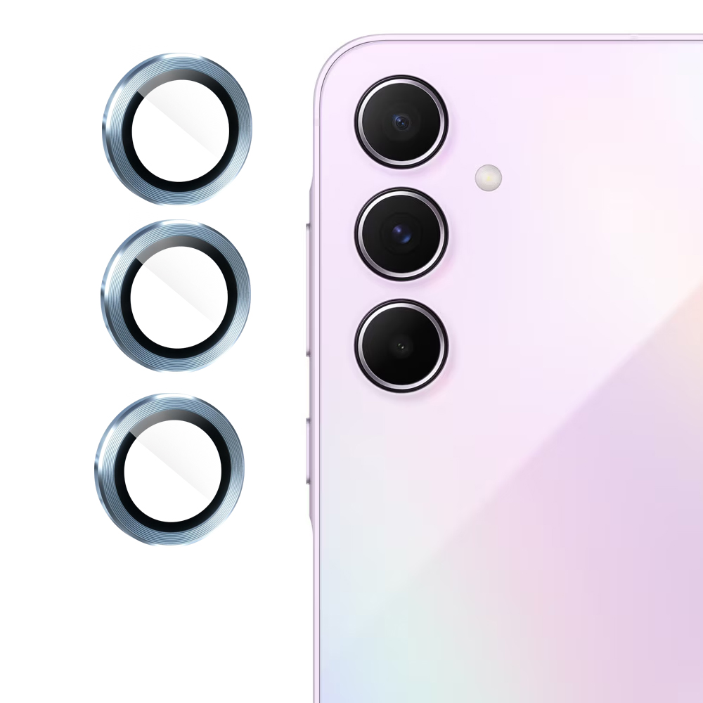 Стъклени протектори за камера Lens Fulm за Samsung Galaxy A55 5G, Син
