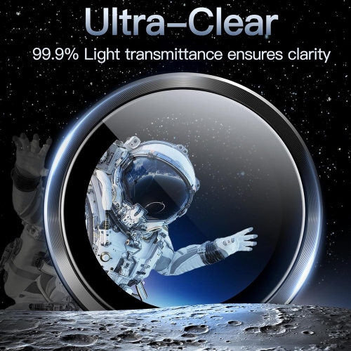 Стъклени протектори за камера Lens Fulm за Samsung Galaxy A55 5G, Черен