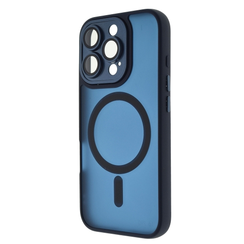 Удароустойчив калъф MagSF TP-27 за iPhone 16 Pro, Тъмно син