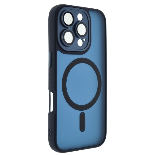Удароустойчив калъф MagSF TP-27 за iPhone 16 Pro Max, Тъмно син