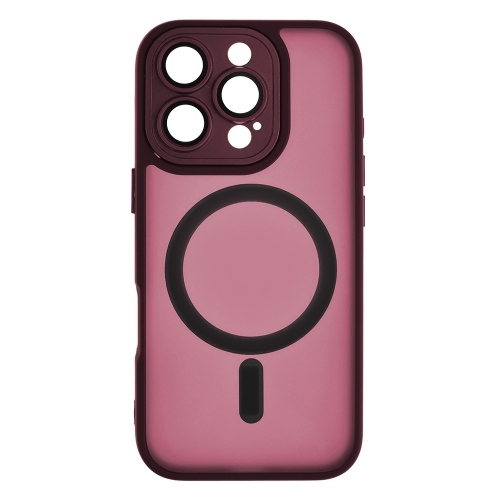 Удароустойчив калъф MagSF TP-27 за iPhone 16 Pro Max, Бордо