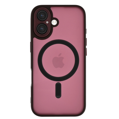 Удароустойчив калъф MagSF TP-27 за iPhone 16 Plus, Бордо