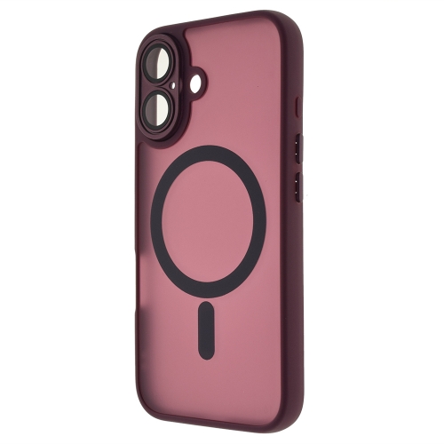 Удароустойчив калъф MagSF TP-27 за iPhone 16 Plus, Бордо