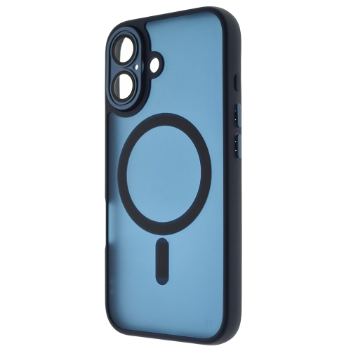 Удароустойчив калъф MagSF TP-27 за iPhone 16, Тъмно син