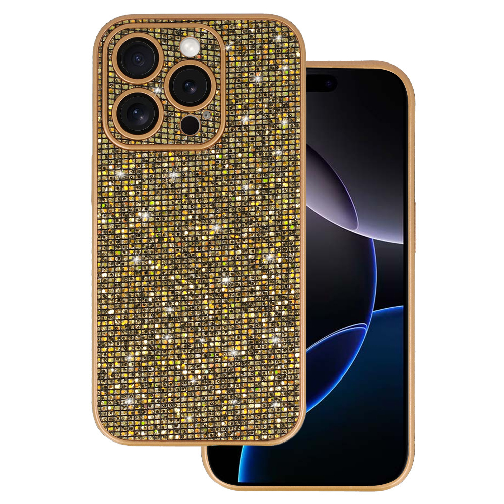 Удароустойчив калъф Flash за iPhone 16 Pro, Златист