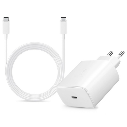 Зарядно SAMSUNG EP-TA845EWE Quickcharge 45W с кабел EP-DW767JWE USB-C къмUSB-C, bulk 