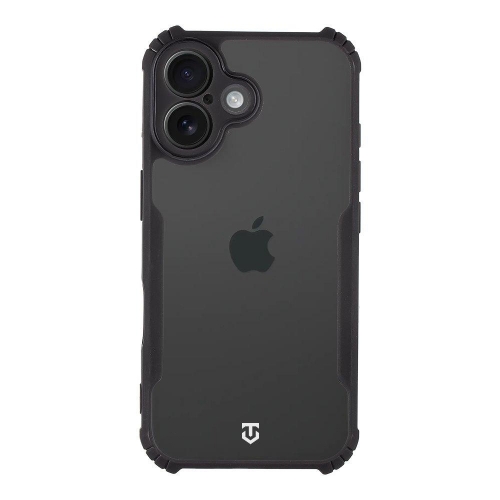 Удароустойчив калъф Tactical Quantum Stealth за iPhone 16 Plus, Прозрачен-черен