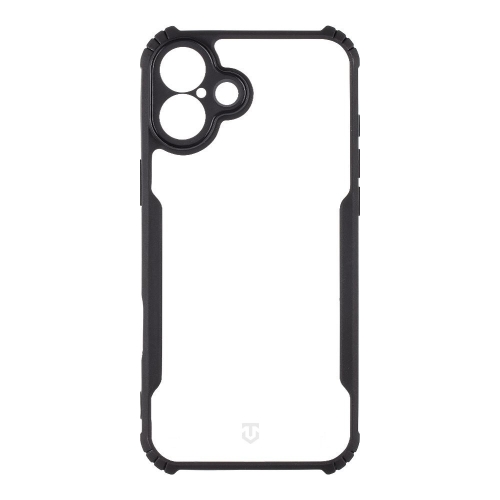 Удароустойчив калъф Tactical Quantum Stealth за iPhone 16 Plus, Прозрачен-черен