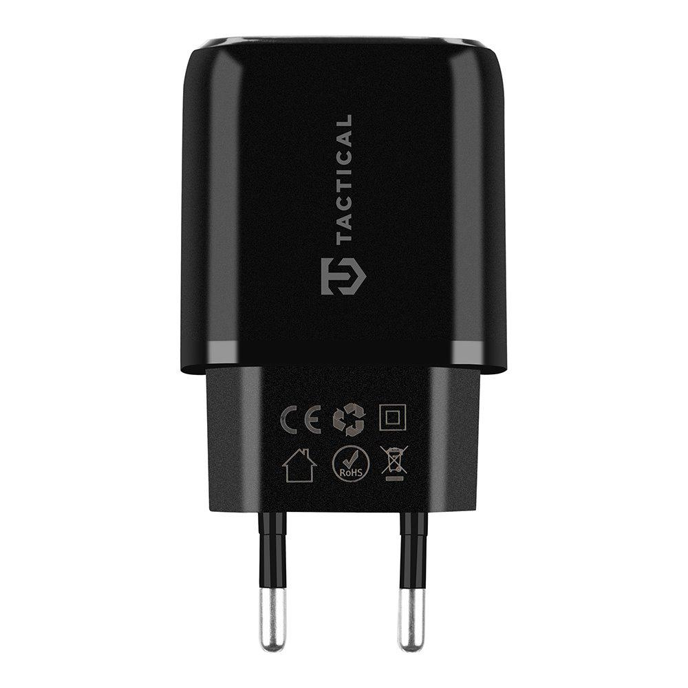 Зарядно 220v Tactical Base Plug Dual 20W USB-A / USB-C, Черен