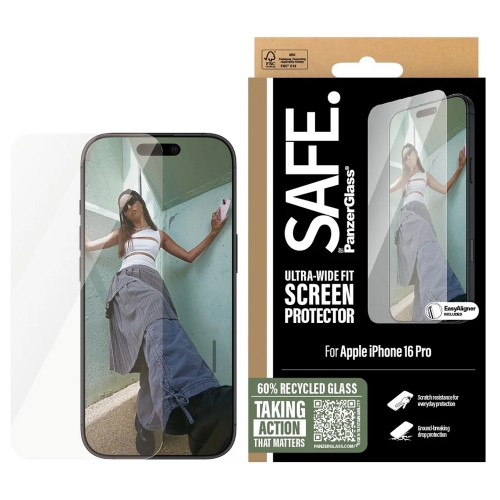 Стъклен Протектор SAFE за iPhone 16 Pro Ultra-Wide Fit