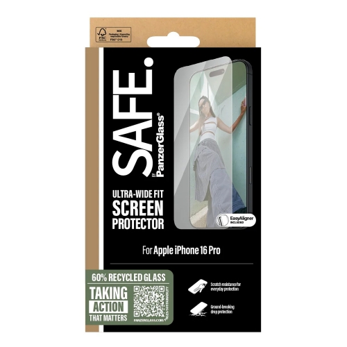 Стъклен Протектор SAFE за iPhone 16 Pro Ultra-Wide Fit